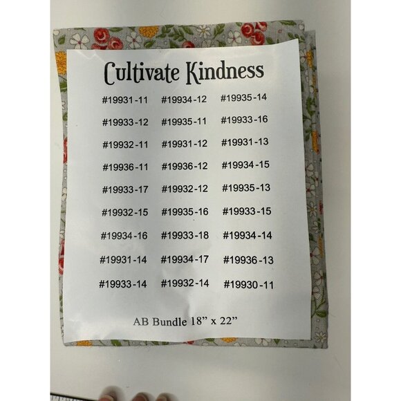 Cultivate Kindness By Deb Strain For Moda Fat Quarter Bundle Fabric Missing 1 - Picture 2 of 6